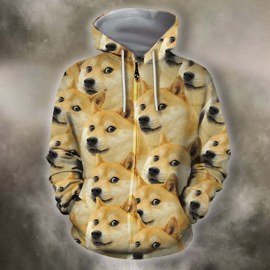 3D All Over Printing El Dog Shirts