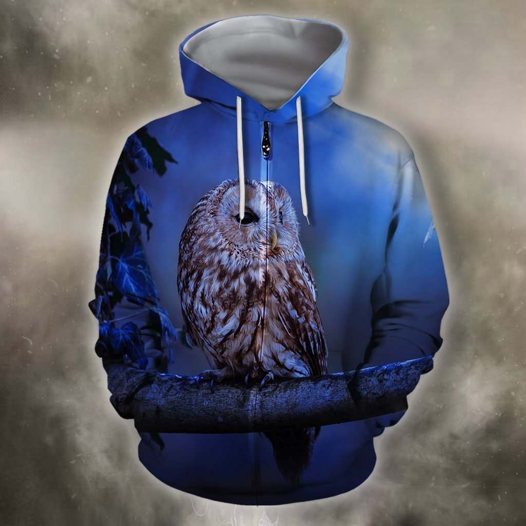 3D All Over Print Night Owl Shirts