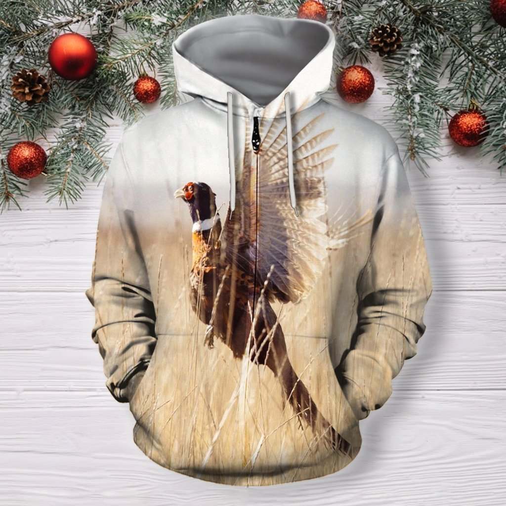 3D All Over Print Pheasant Hunter Hoodie