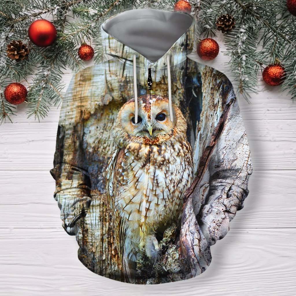 3D All Over Print Owl Shirts