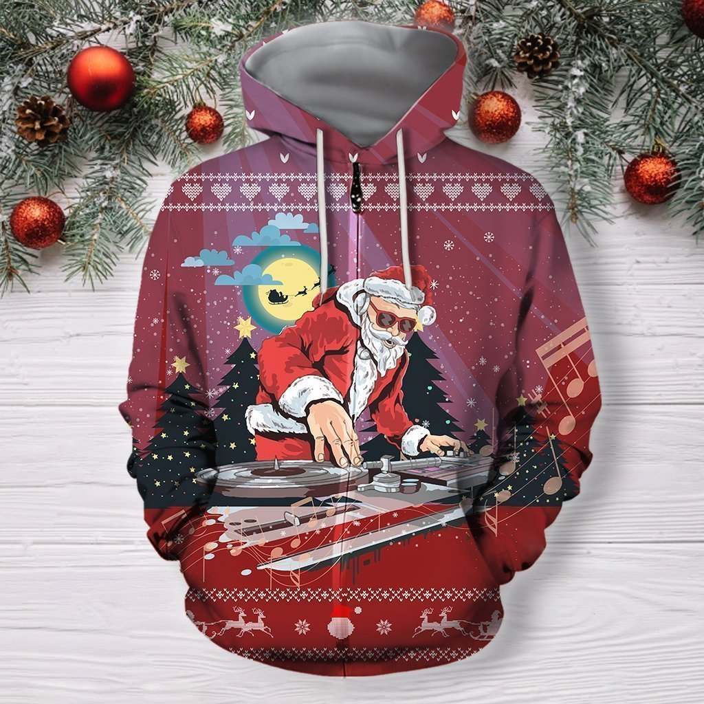 3D All Over Print Red Santa Shirts