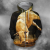 3D All Over Print Bull White Crazy Bull