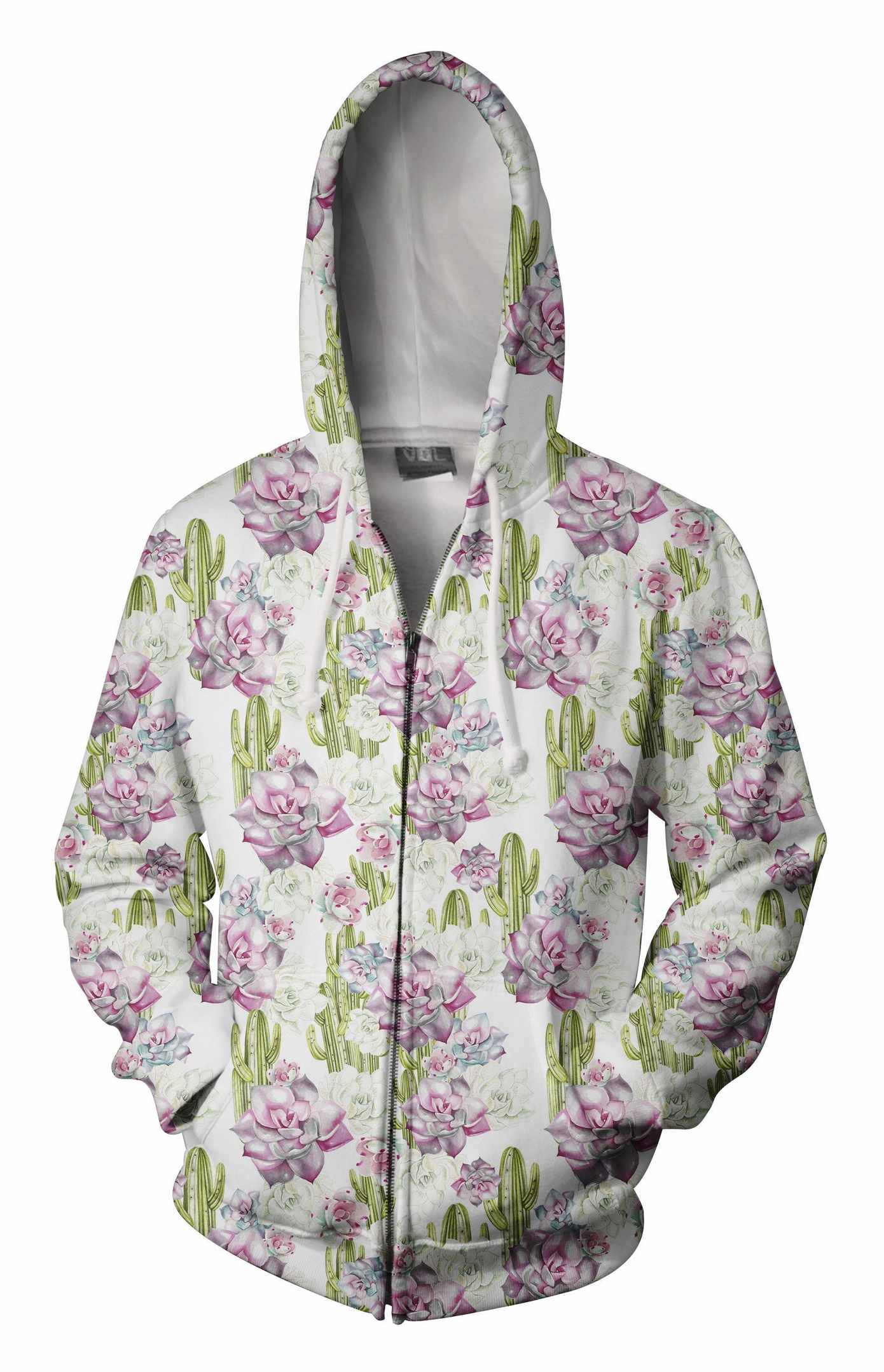All Over Printing Cactus Have violet Flower Shirt