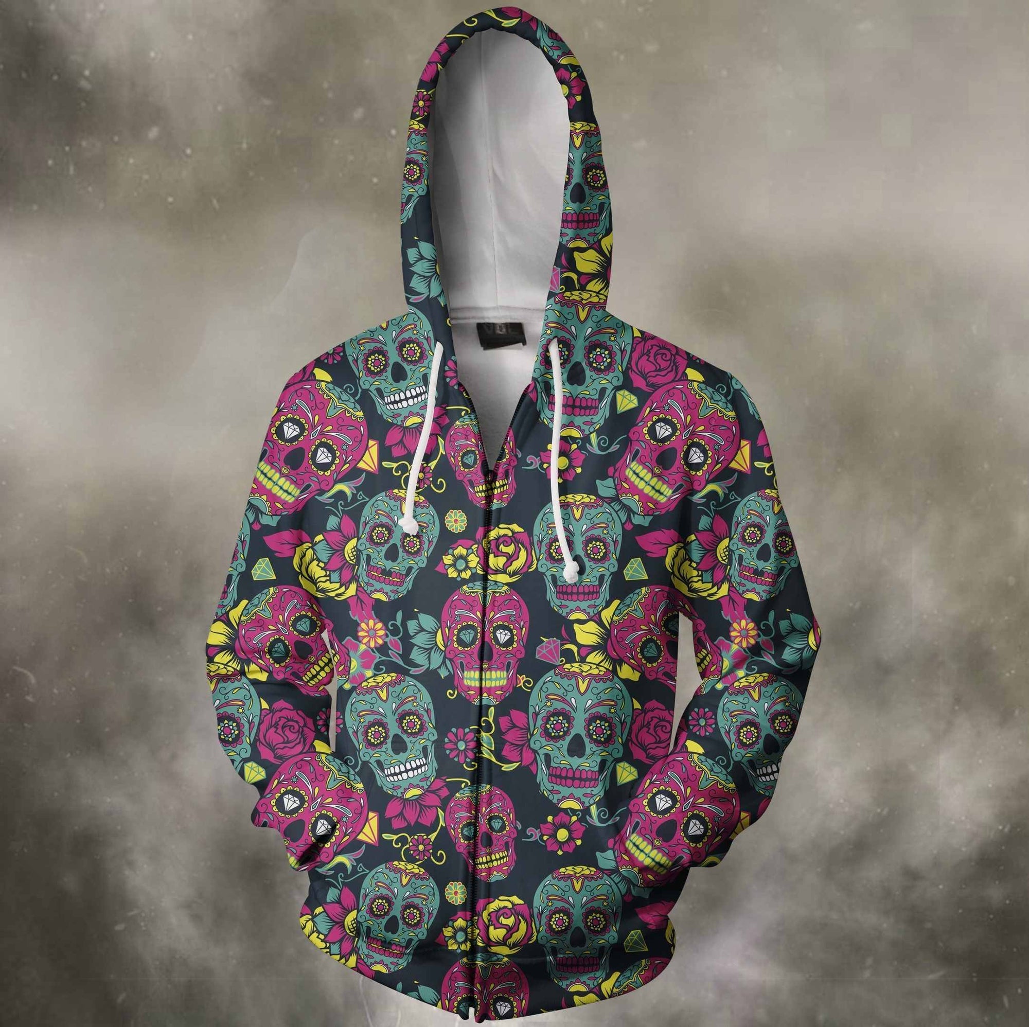 3D All Over Print Colorful Skull Shirts