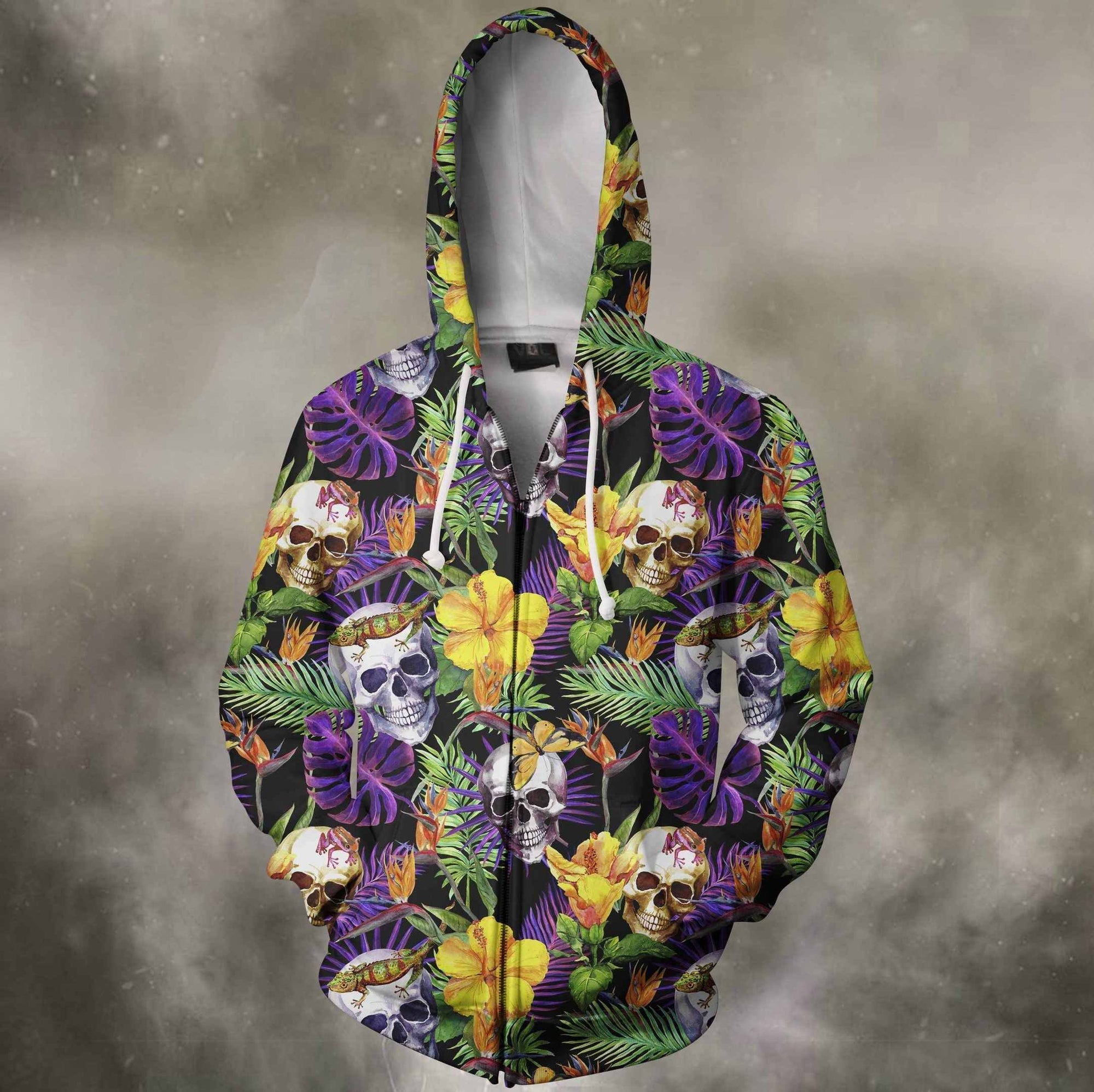 3D All Over Print  Leaves Of Human Skulls Shirts