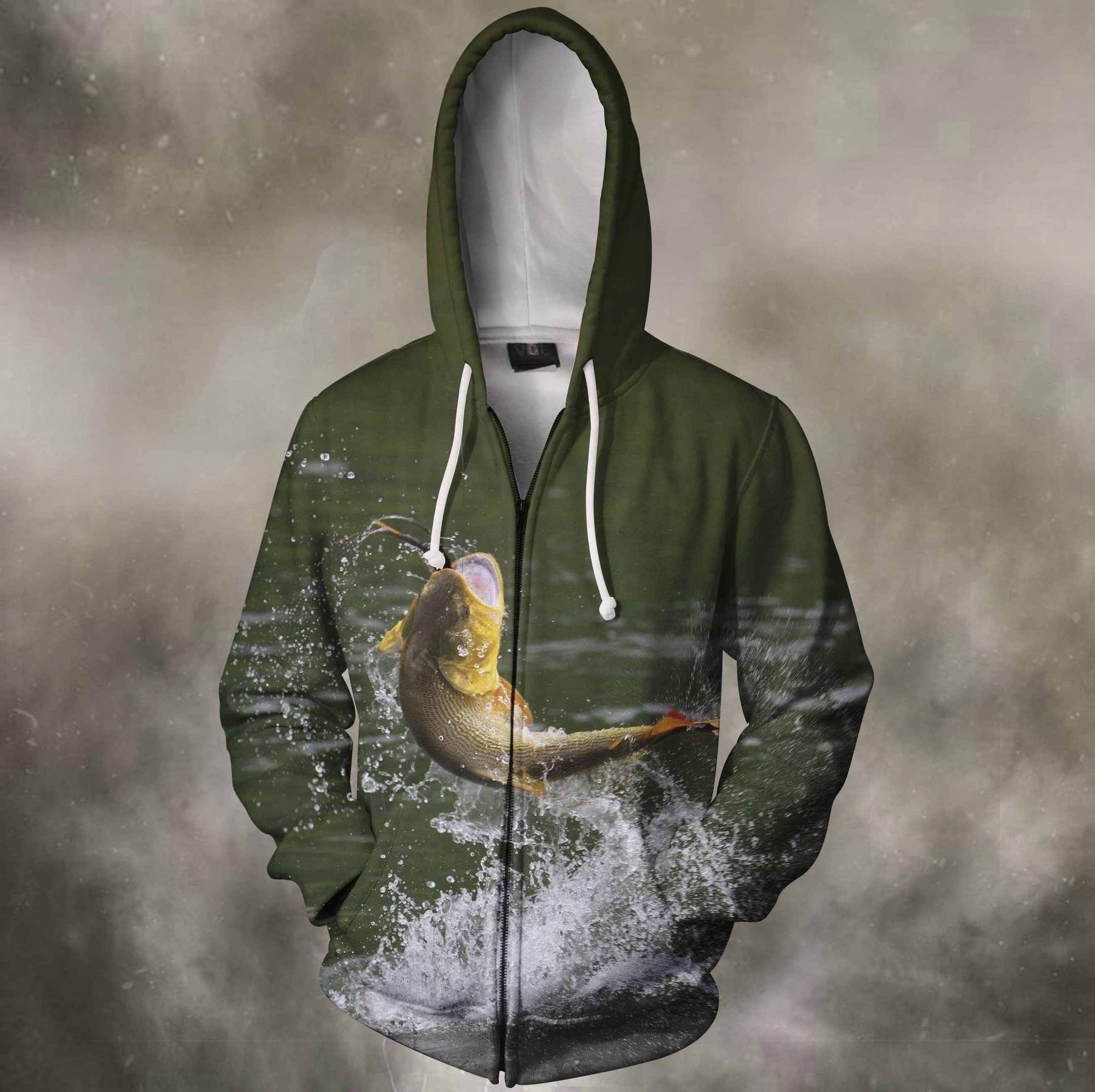 3D All Over Printing Fishing Hoodie