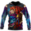 3D All Over Print Lion Skull for Men and Women, T-Shirt, Zip Hoodies, Sweatshirt HBC0028