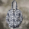 3D All Over Print Skull Flower Shirts
