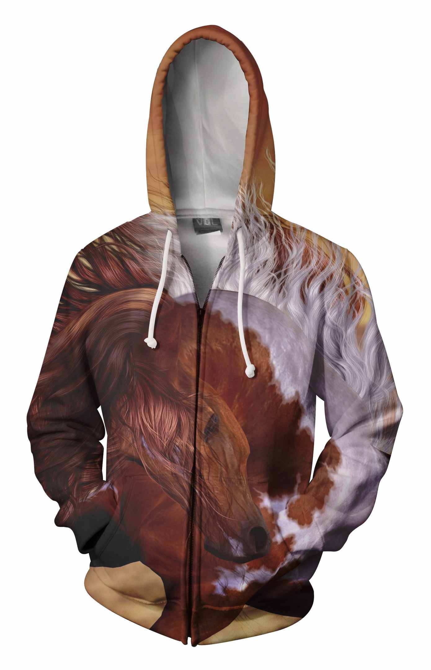 3D All Over Printing Beautiful Red Horse Shirts