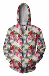 3D All Over Printing Scarlet Macaw And Flower Shirt