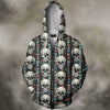 All Over Print The Skull Hoodie