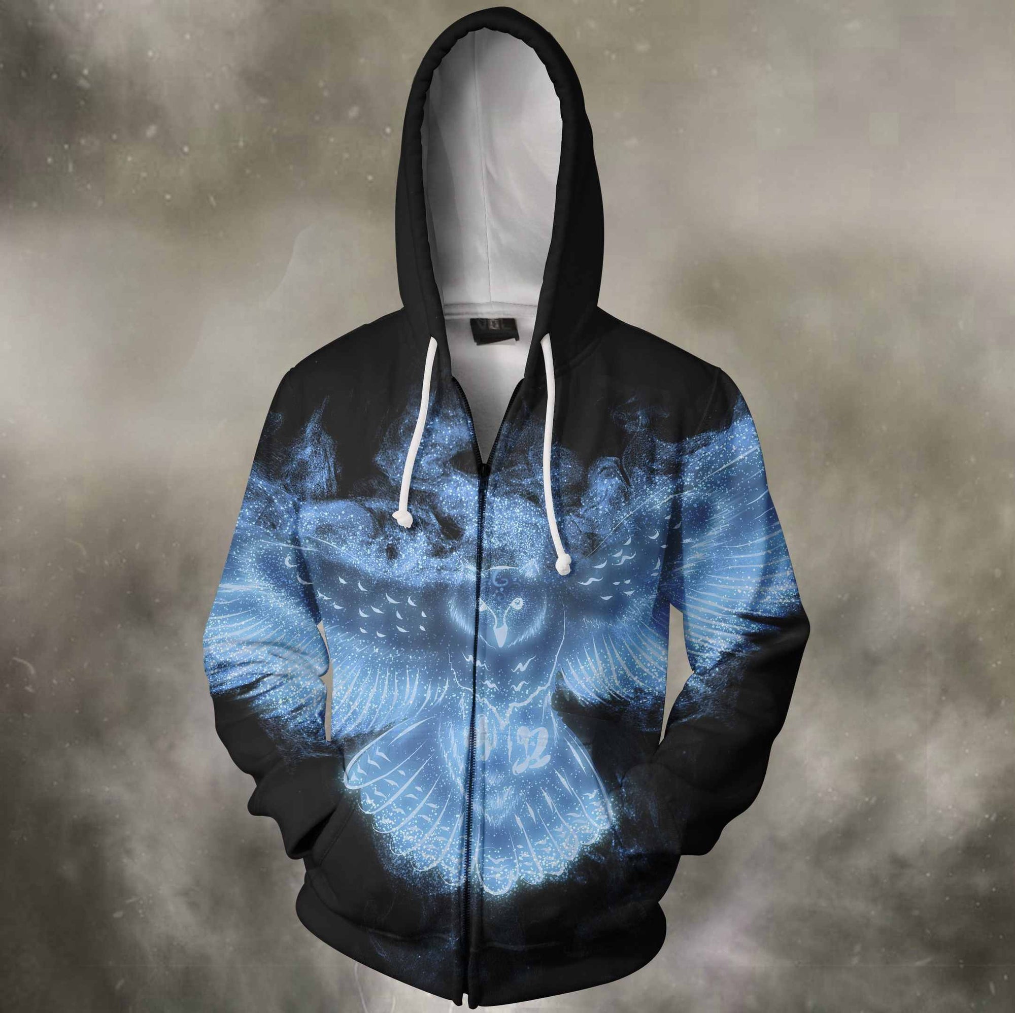 3D All Over Printing Owl Ice Hoodie