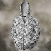 3D All Over Print Skullcap And Sakura  Shirts