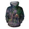 3D All Over Printed Deer T-shirt Hoodie