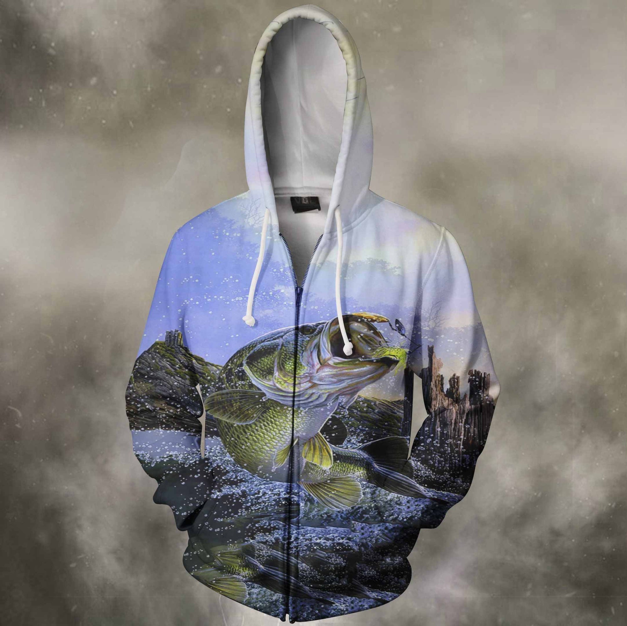 3D All Over Printing Bass Fishing Shirt