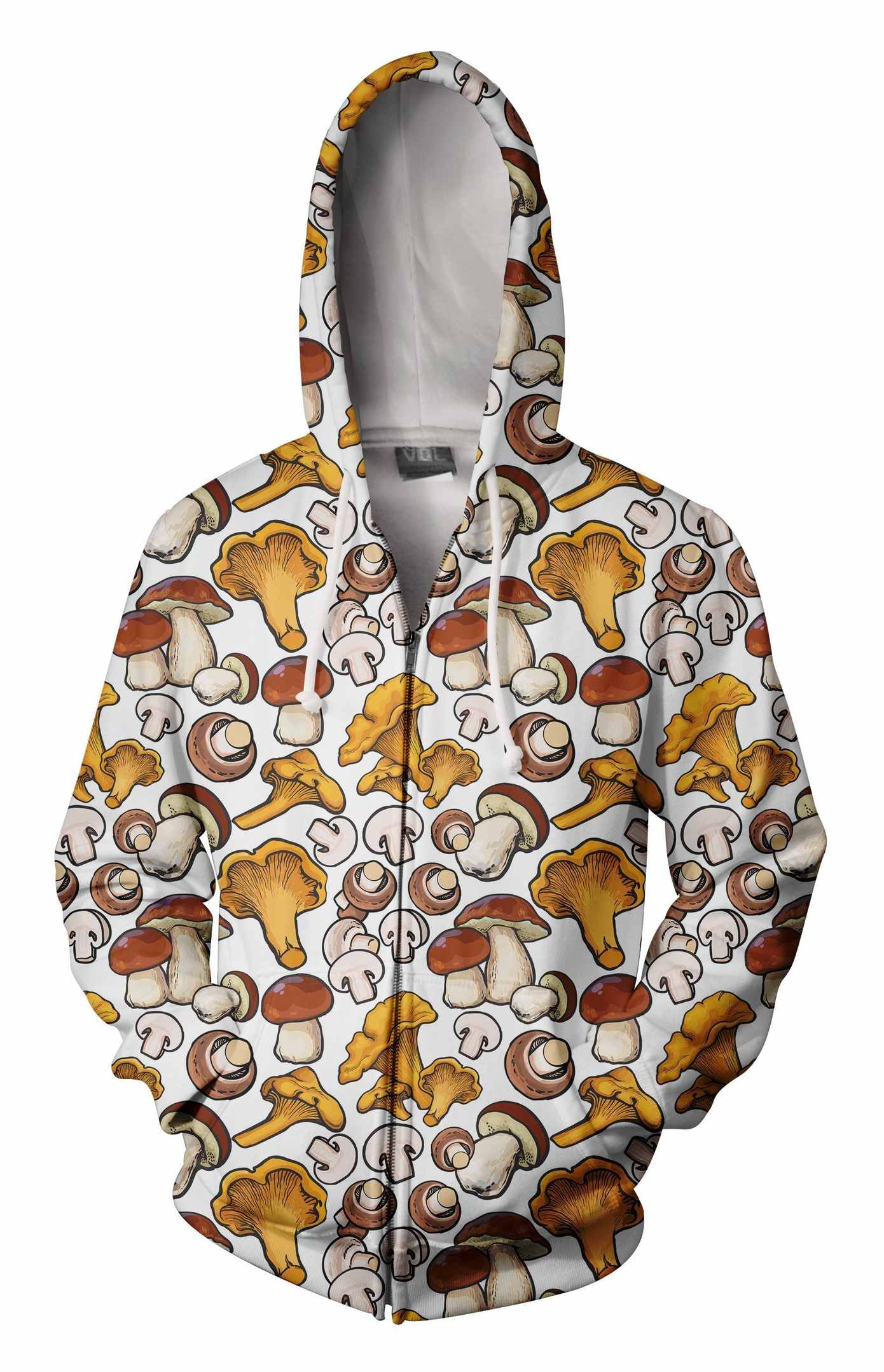 All Over Printing yellow Mushroom Shirt