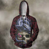 3D All Over Printing Skull With Dragon Shirts