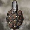 3D All Over Print Skull Orange Flower Shirts