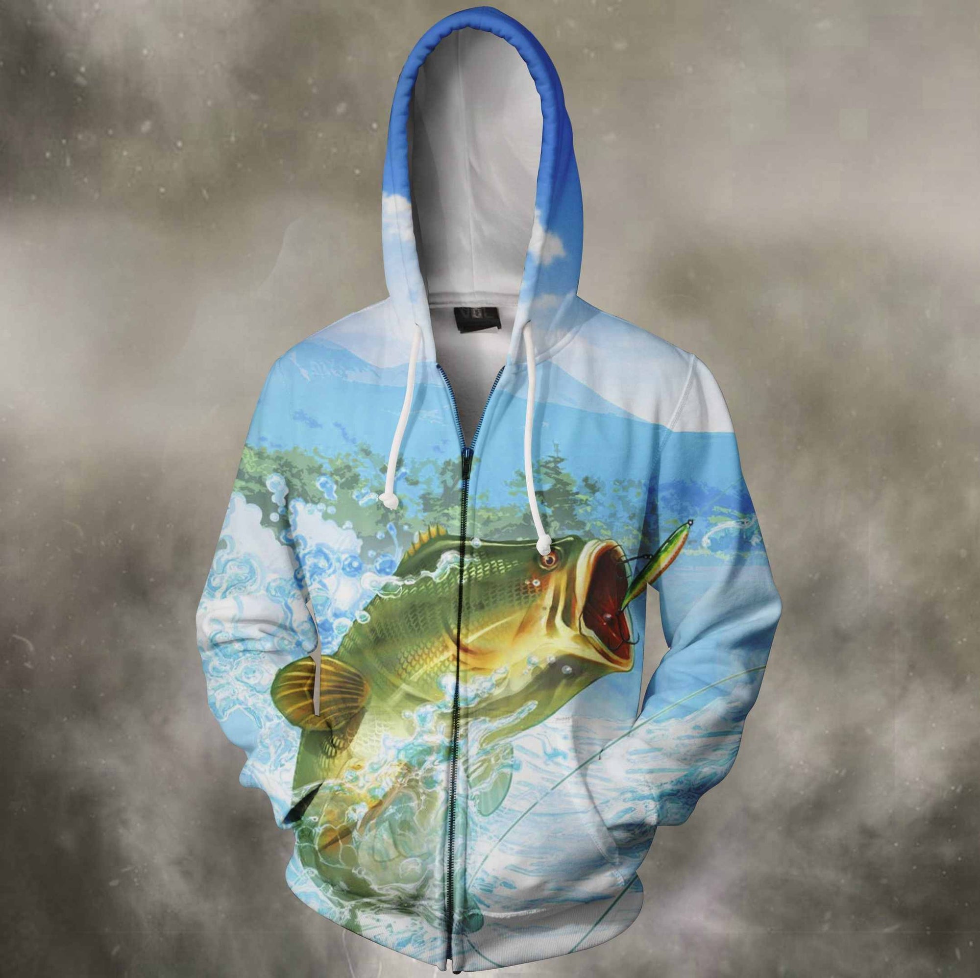 3D All Over Printing Bait Fishing Hoodie