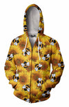All Over Printing Sunflower Bee Flower Shirt