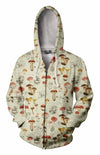 3D All Over Printing White Premium Mushroom Shirt