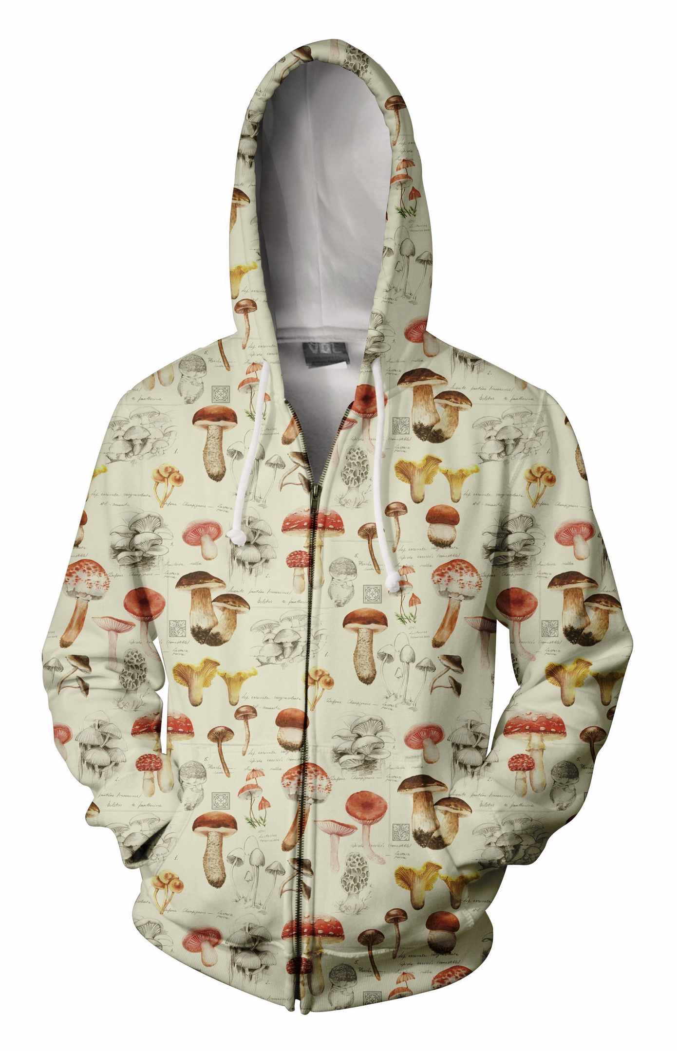 3D All Over Printing White Premium Mushroom Shirt