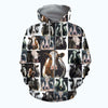 3D All Over Printed Dairy Cow Collection Art Shirts