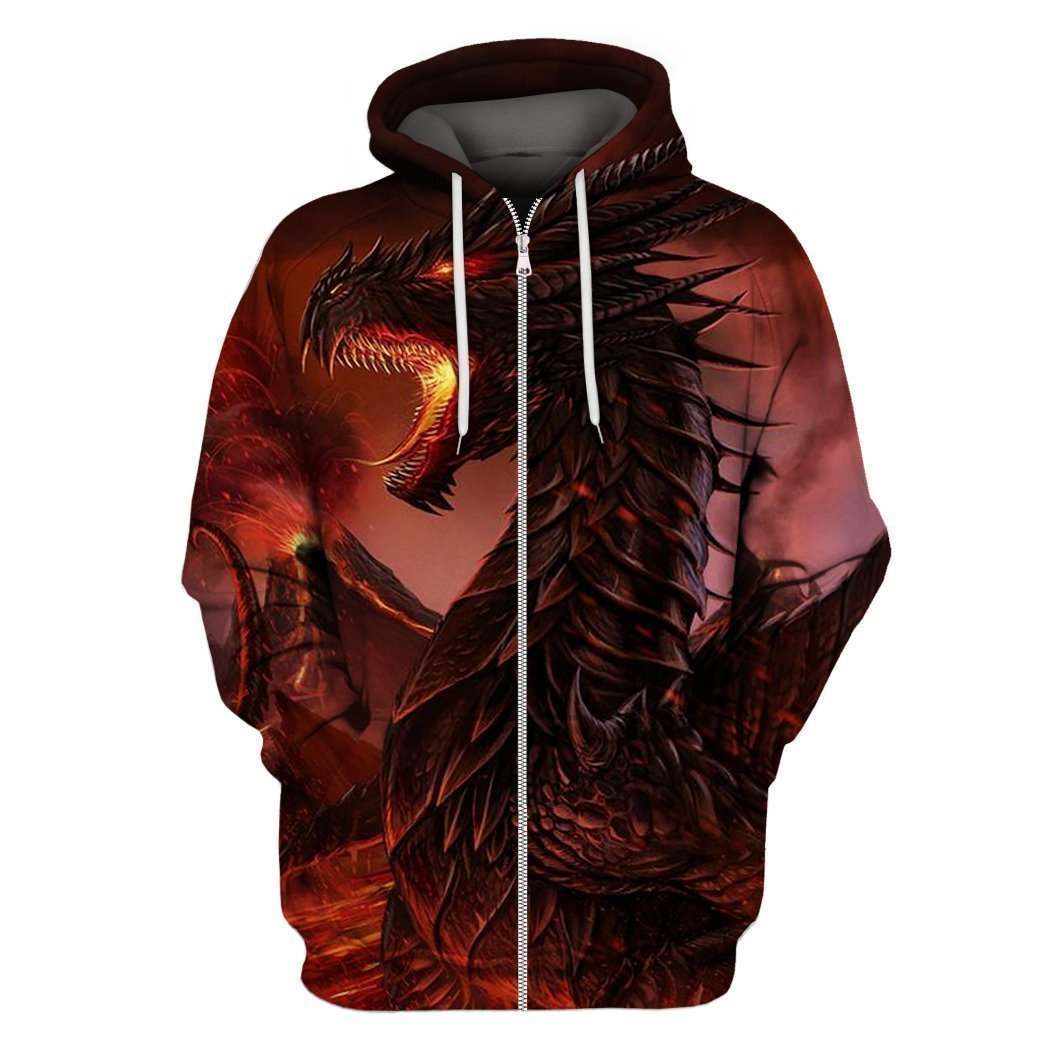 All Over Print Dragon Hoodie