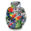 All Over Printed Parrots Shirts H405