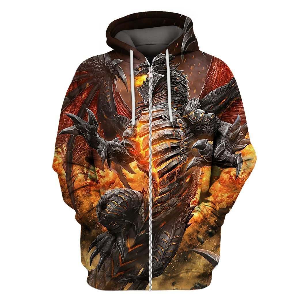 All Over Print Dragon Hoodie