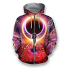 3D all over print astronaut with many planets
