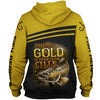Awesome hoodie 3D ALL Print Fishing Gold -Men and Women Zip Hoodies- ND005