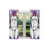 Awesome hoodied Cute Puppy French Bulldog Window Curtains Printed 3D Grommet Window Curtains - NQC004