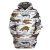 3D All Over Print Alligator &amp; Crocodile Hoodie