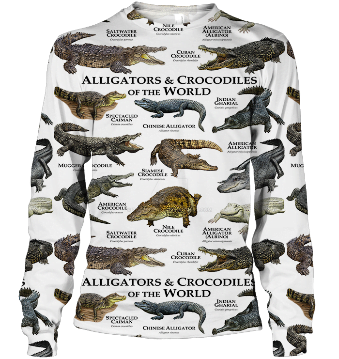 3D All Over Print Alligator & Crocodile Hoodie