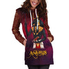 All Over Printed Anubis Hoodie Dress
