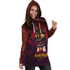 All Over Printed Anubis Hoodie Dress
