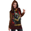 All Over Printed Anubis Hoodie Dress