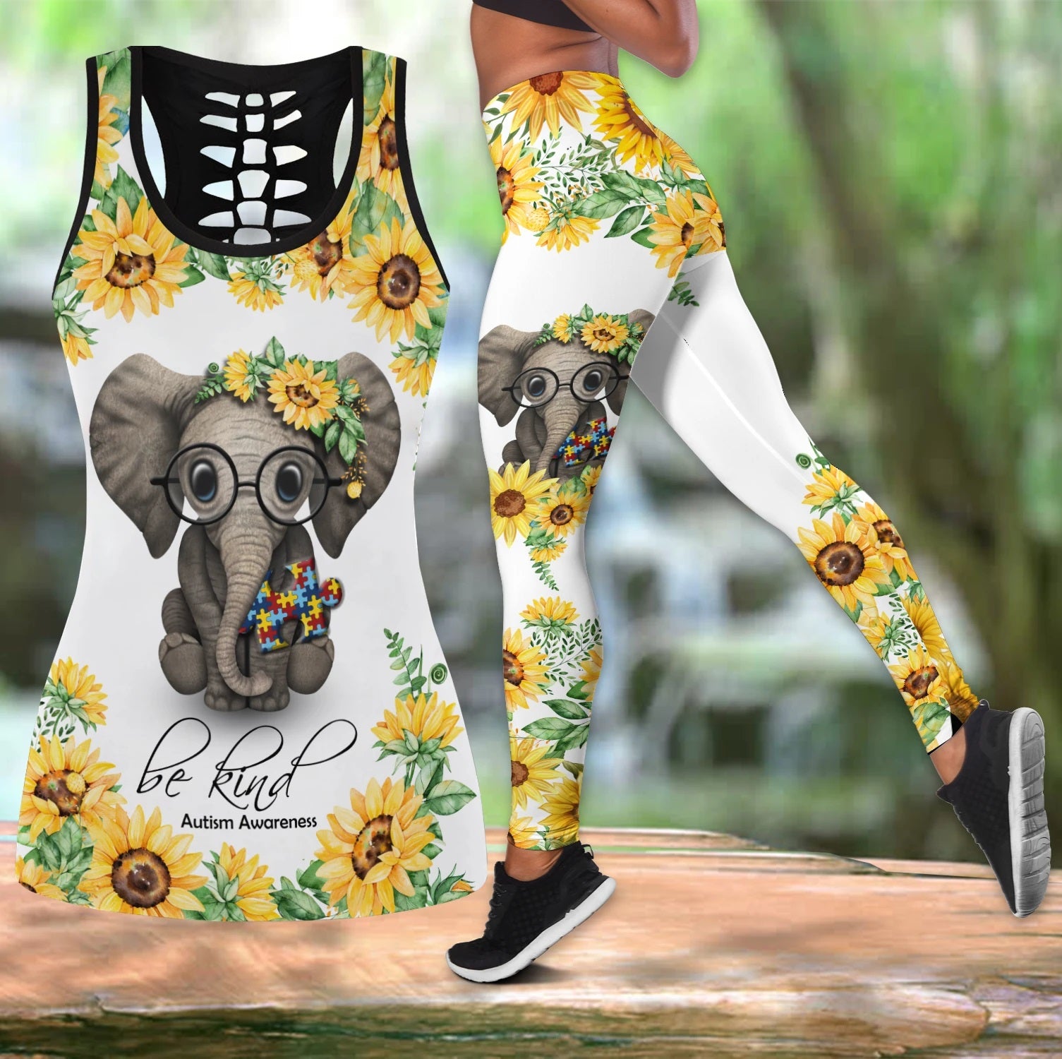 Awesome Hoodied 3D All Over Printer Legging  ELEPHANT VNLG0001