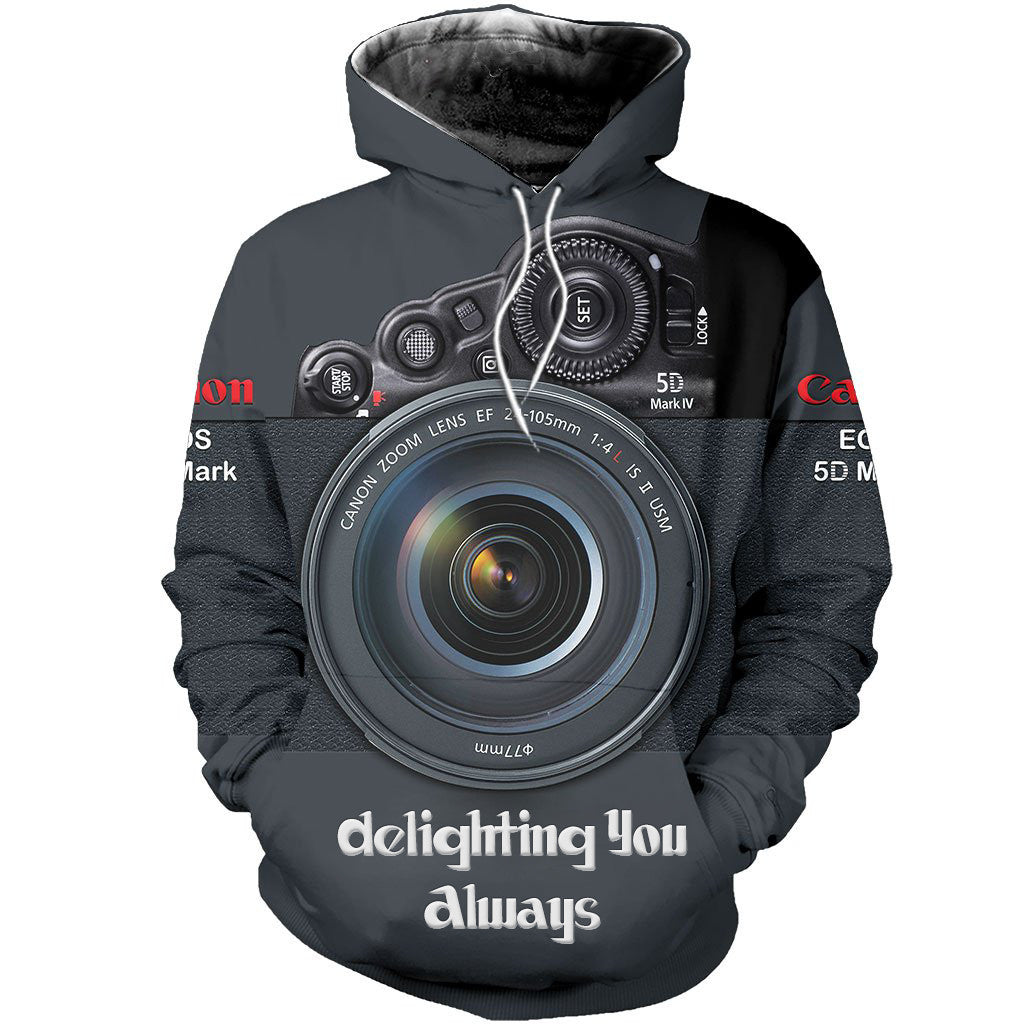 Awesome Hoodie Camera EOS 5D Mark IV - Delighting You Always 3D All Over Print  for Women Hoodie, T-Shirt, Zip Hoodies, Sweatshirt DC089