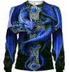 3D All Over Print Blue Dragon Hoodie