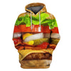 3D All Over Print Burger Funny Shirt