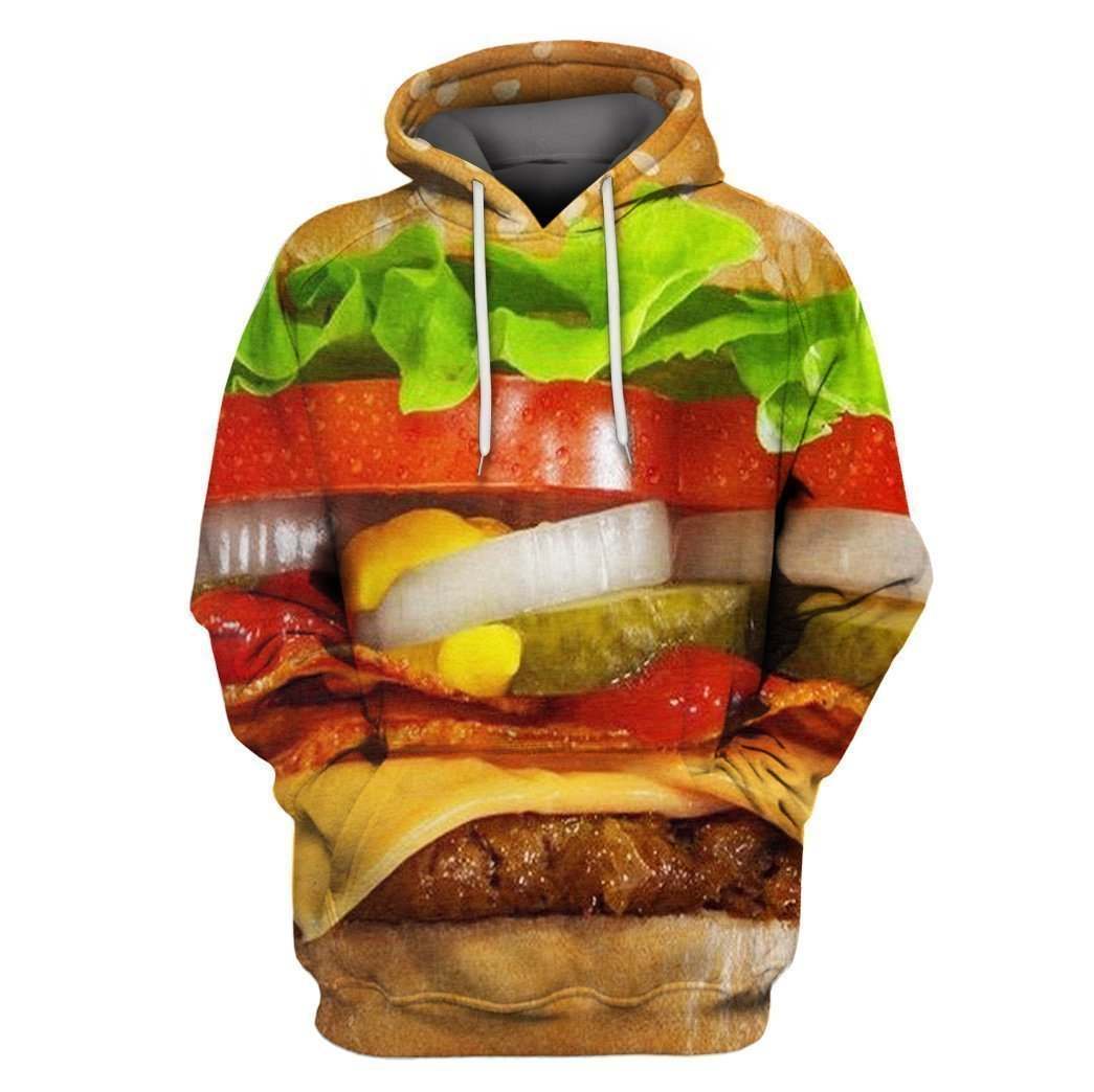 3D All Over Print Burger Funny Shirt