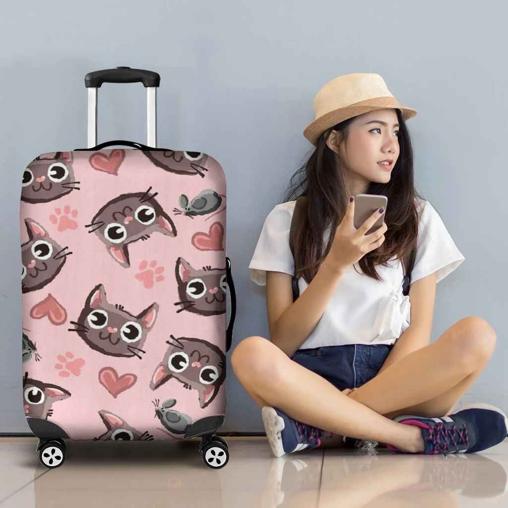 Awesome Hoodied CATS, MOUSES, HEARTS Luggage Cover For Everyone KHCMH
