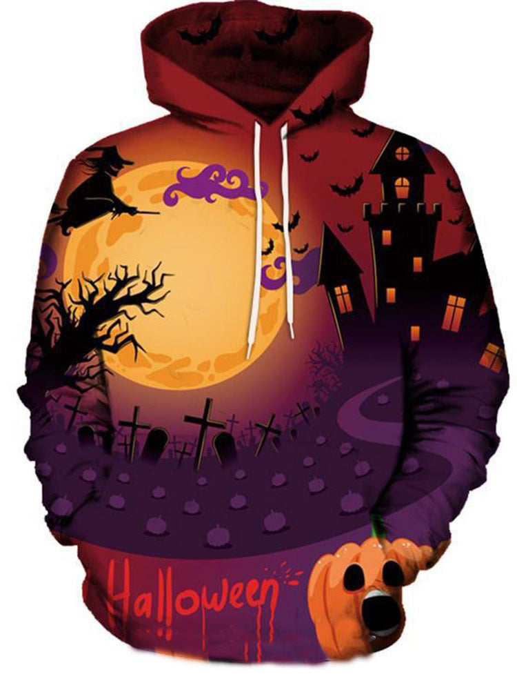 Awesome hoodie- Architecture Pullover Print Loose Men's Halloween Costume Hoodies TH073