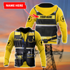 Awesome Hoodie 3D All Over Print Electrician - Customize Name for Men and Women Hoodie, T-Shirt, Zip Hoodies, Sweatshirt DC075