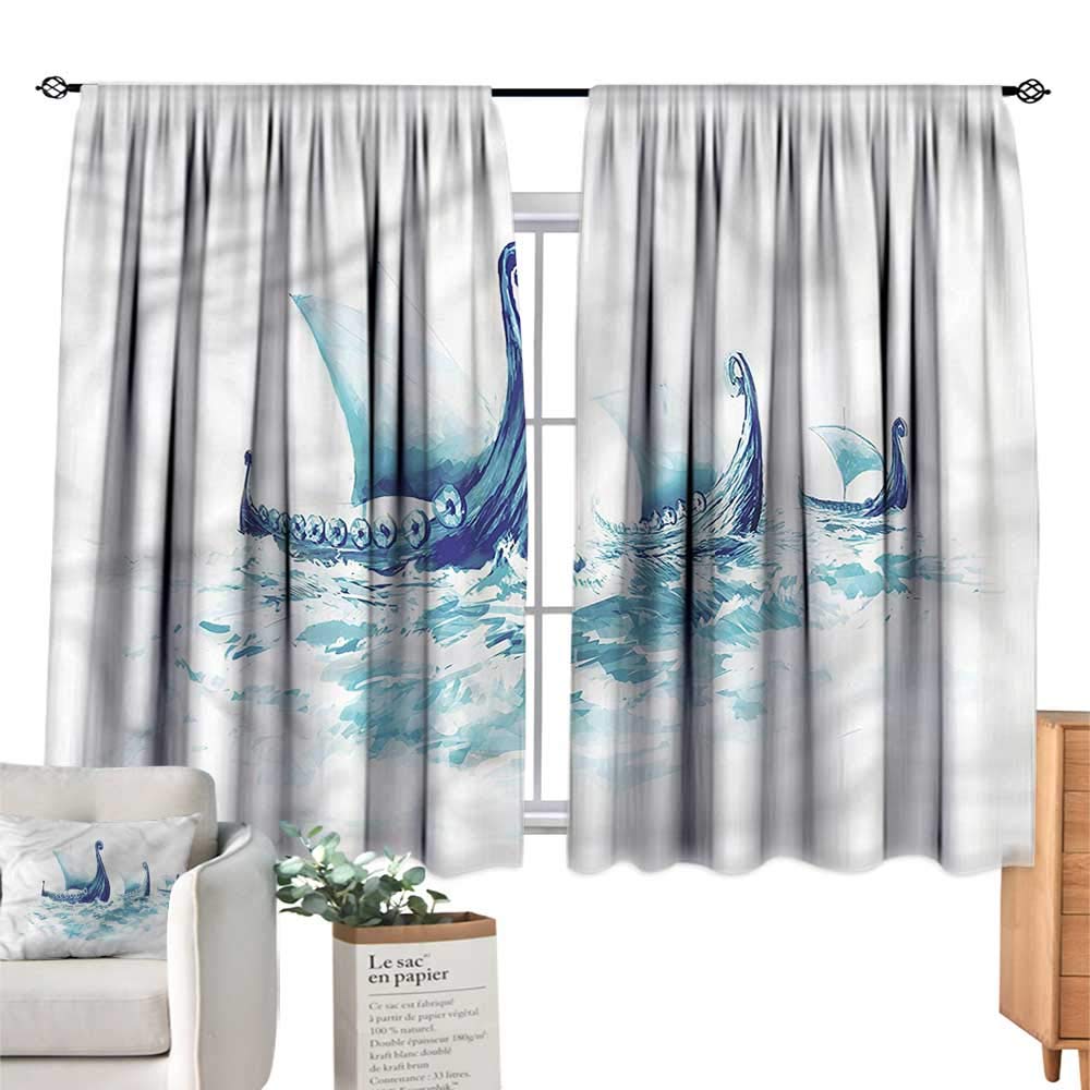 Awesome hoodied 3D all print Curtains  viking - VNC0007