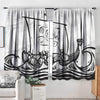 Awesome hoodied 3D all print Curtains  viking - VNC0008
