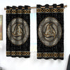 Awesome hoodied Pattern Viking All Printed 3D Grommet Window Curtains- HD16