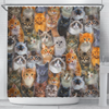 Awesome hoodied Cuteness Overload - Shower Curtain Printed 3D Grommet Curtains - NQC0013
